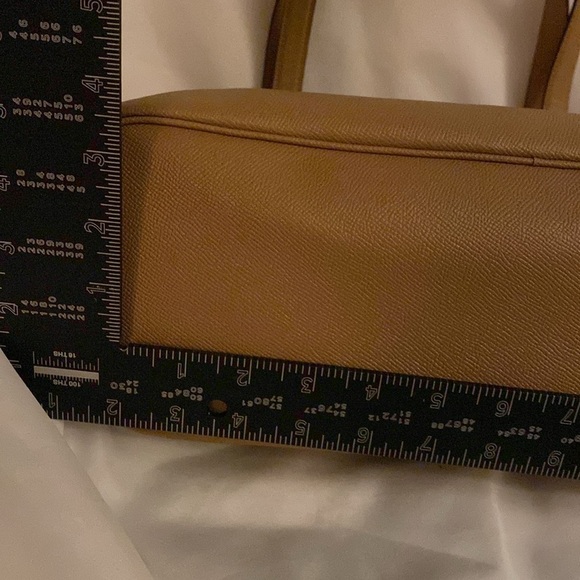 Coach Leather Tote Brand New/w Tags 15” Top Zipper Leather Bag in Latte Color - Picture 14 of 16